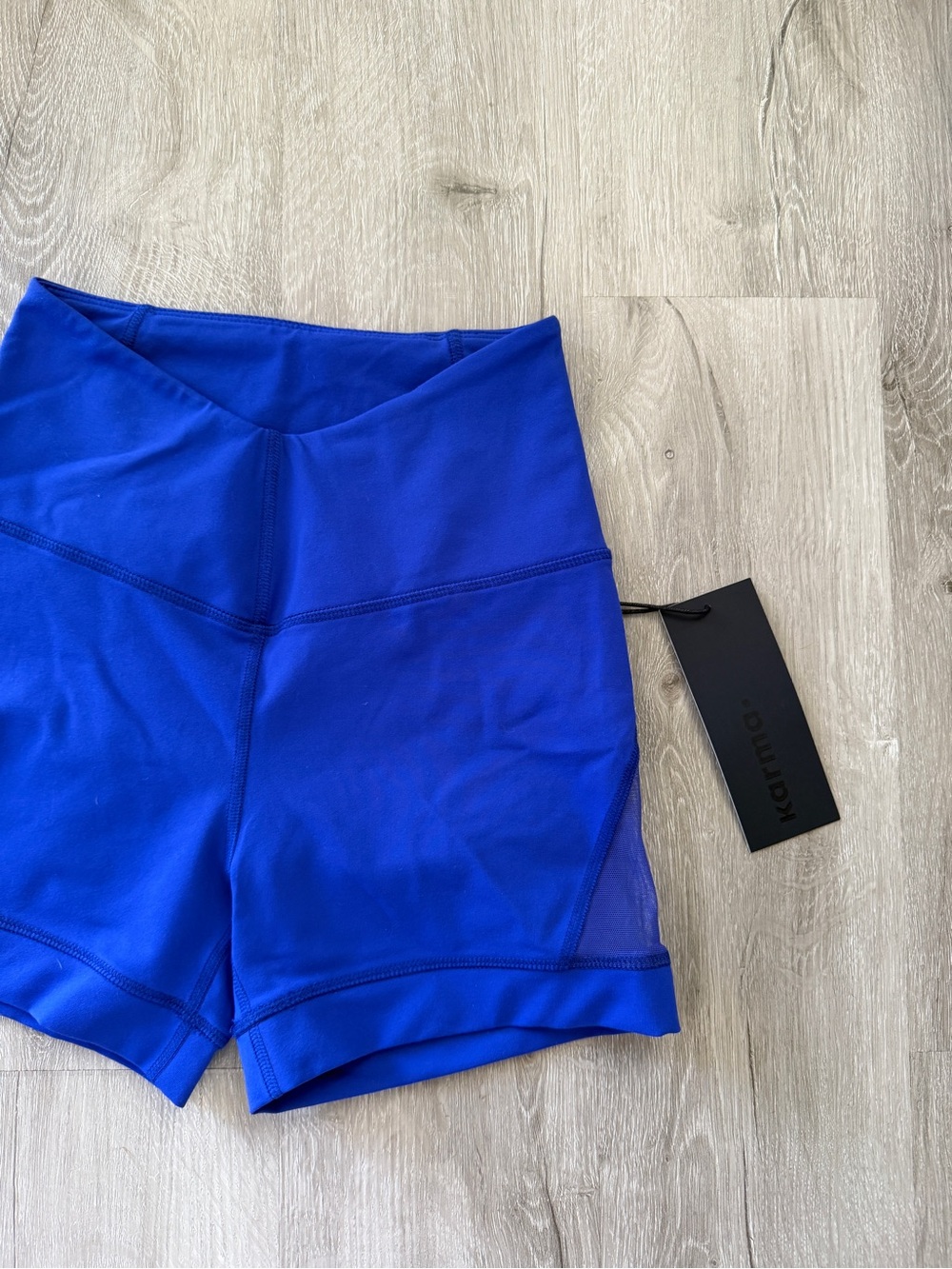 Karma Athletics Erica Short Culotte Small Surge Blue NWT